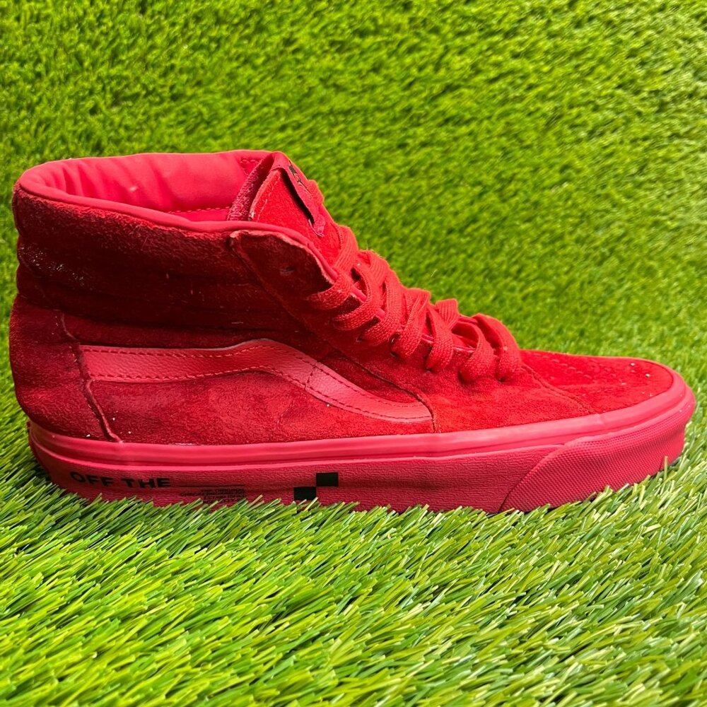 Vans Sk8-Hi Womens Size 8.5 Mens 7 Red Athletic Skate Walking Shoes Sneakers